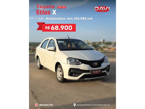 TOYOTA ETIOS 1.5 X SEDAN 16V FLEX 4P AUTOMÁTICO